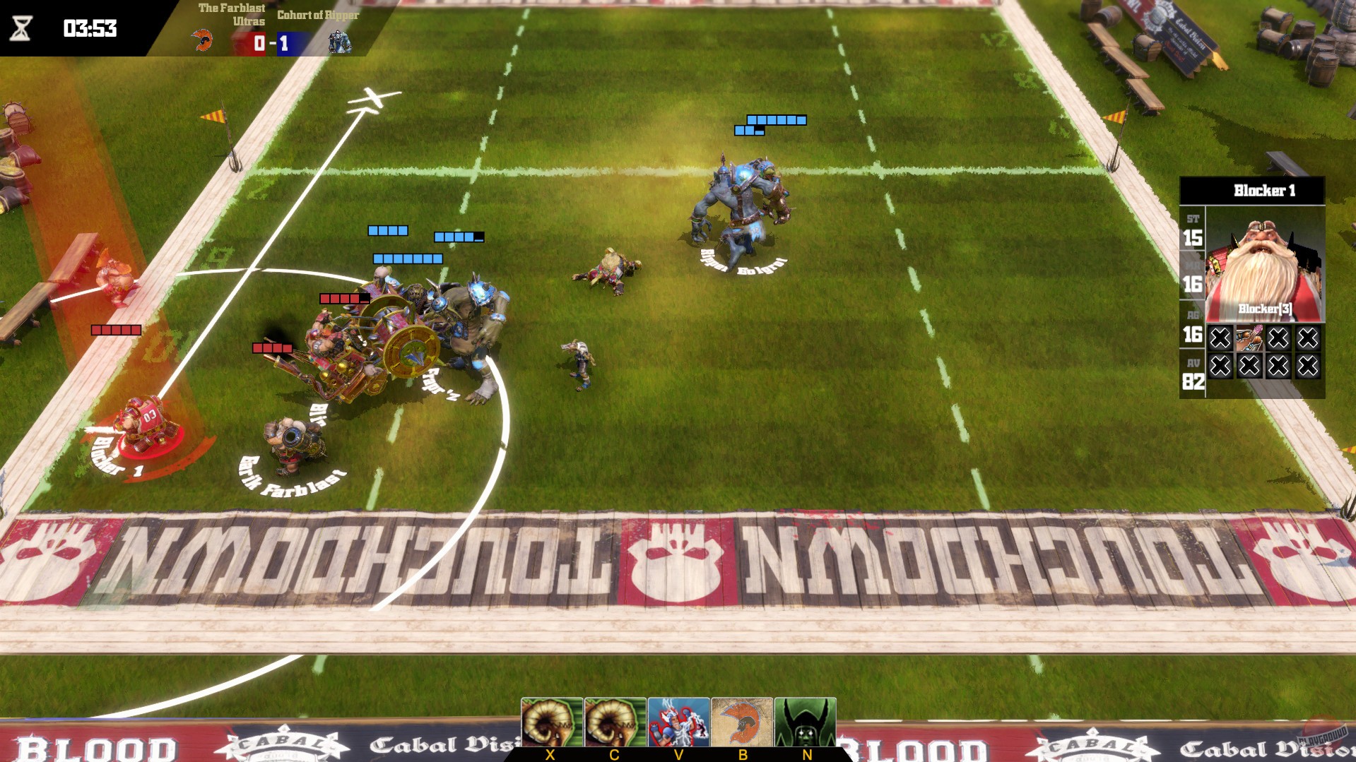 Скриншот из игры Blood Bowl: Death Zone - 1