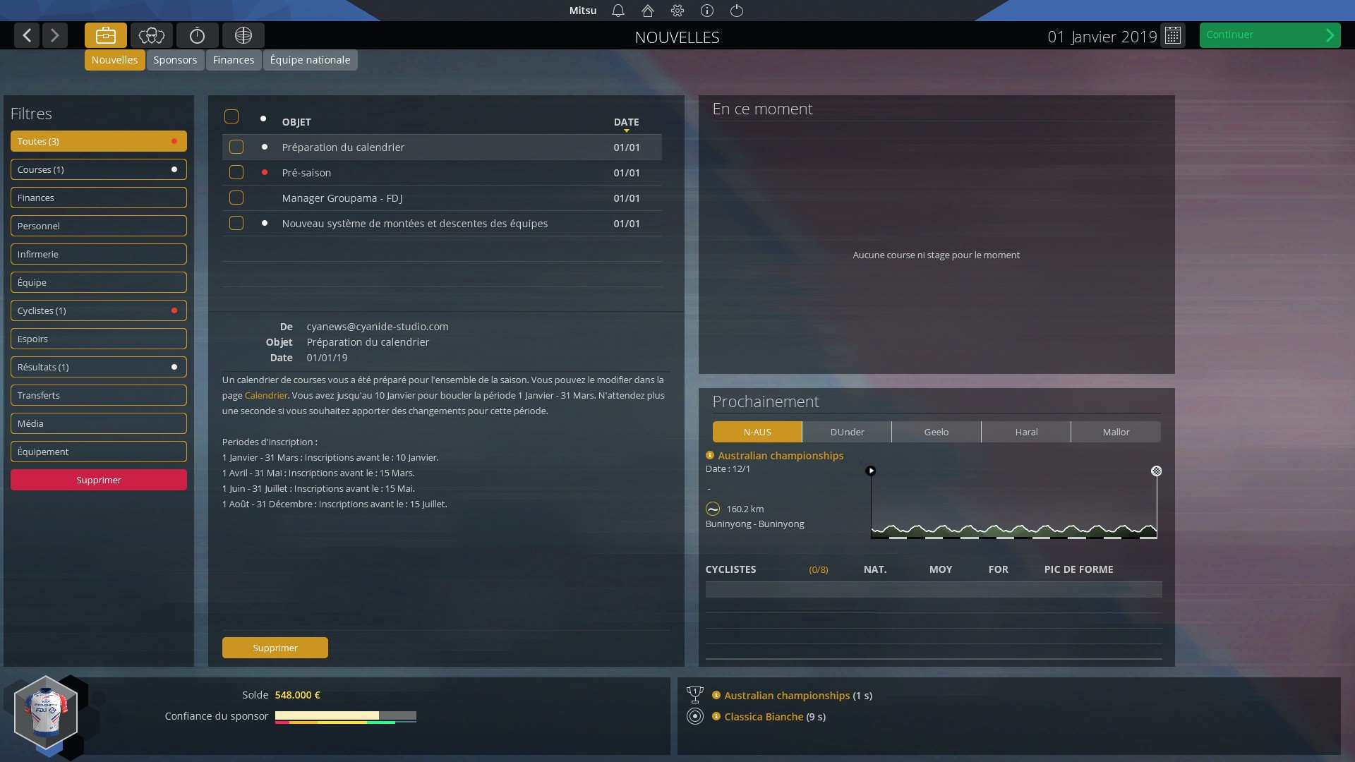 Скриншот из игры Pro Cycling Manager 2019 - 24