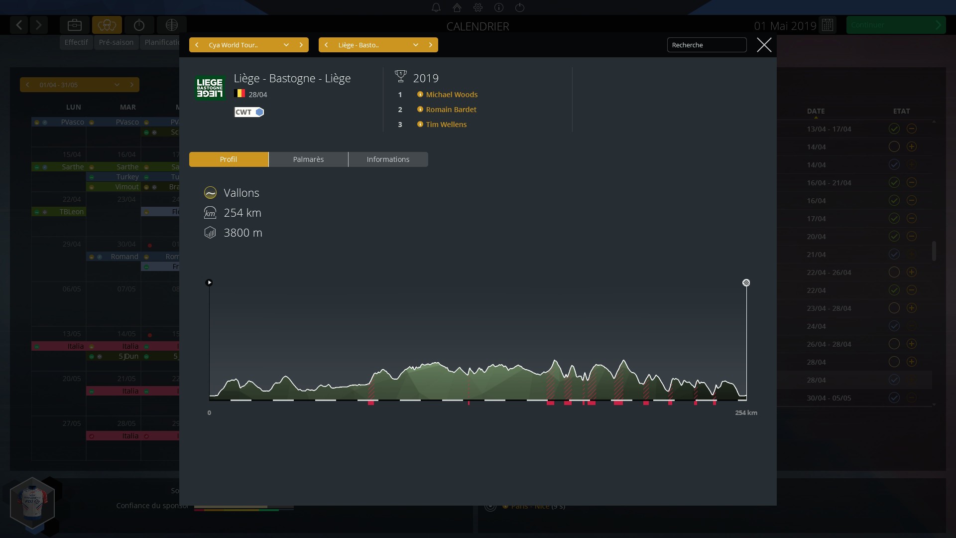 Скриншот из игры Pro Cycling Manager 2019 - 11