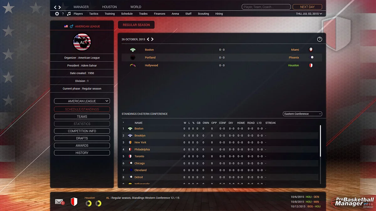 Скриншот из игры Pro Basketball Manager 2016 - 18