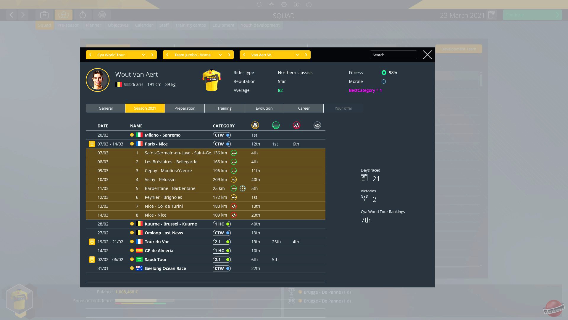 Скриншот из игры Pro Cycling Manager 2021 - 7