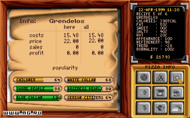 Скриншот из игры Pizza Tycoon - 4