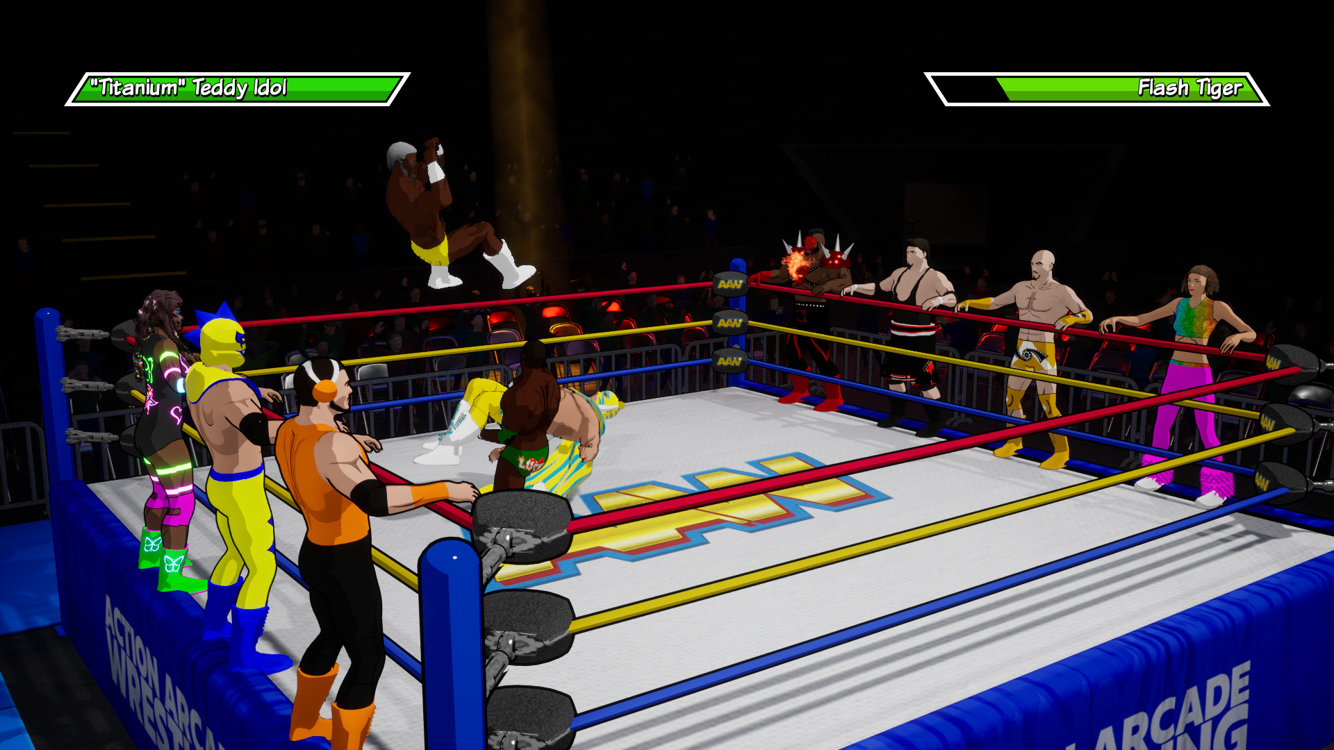 Скриншот из игры Action Arcade Wrestling - 5