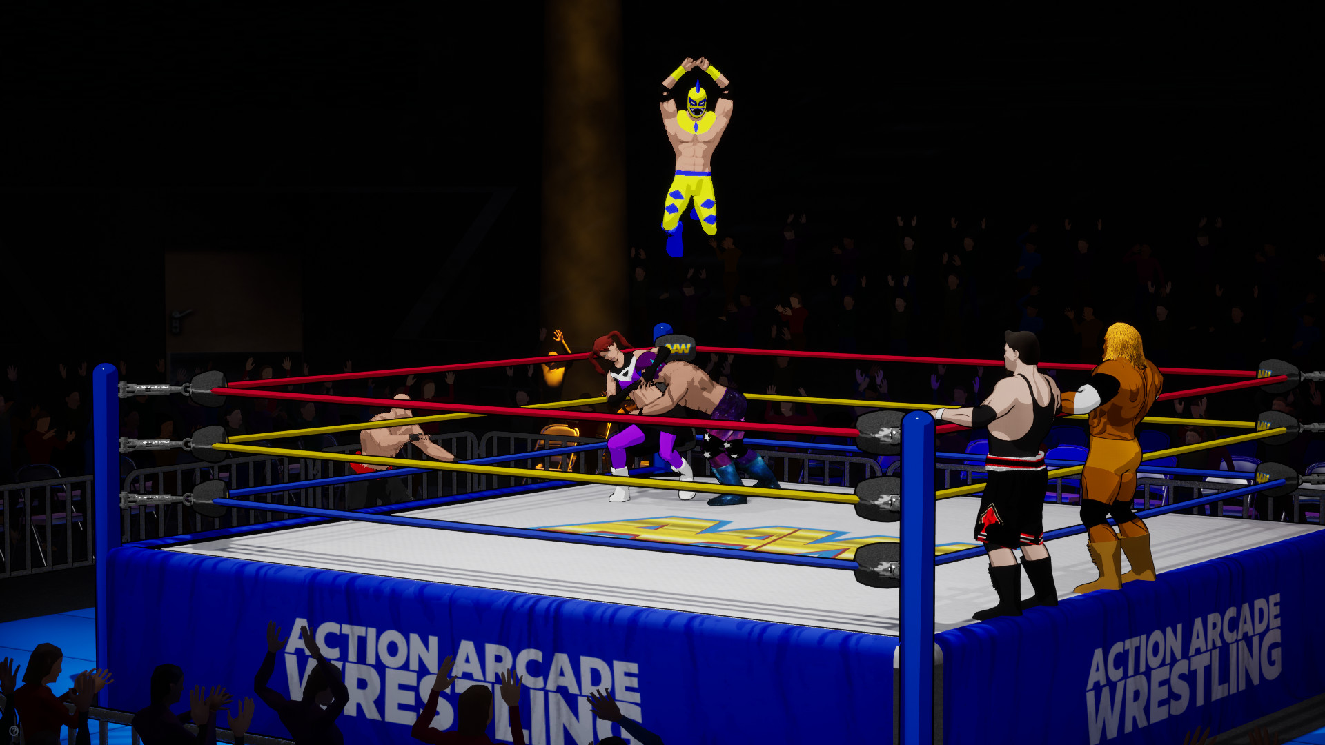 Скриншот из игры Action Arcade Wrestling - 2