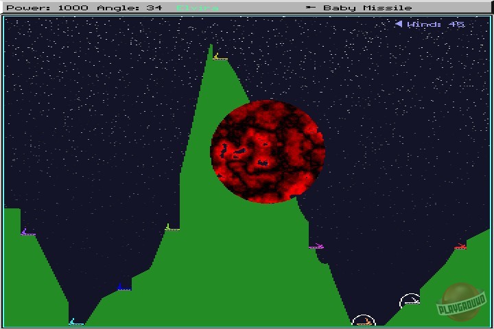 Скриншот из игры Scorched Earth - 1