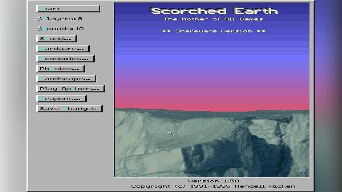 Скриншот из игры Scorched Earth - 11