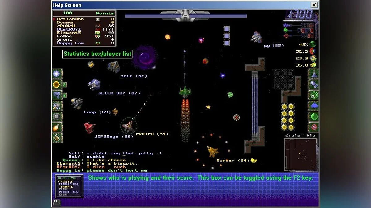 Скриншот из игры SubSpace - 13