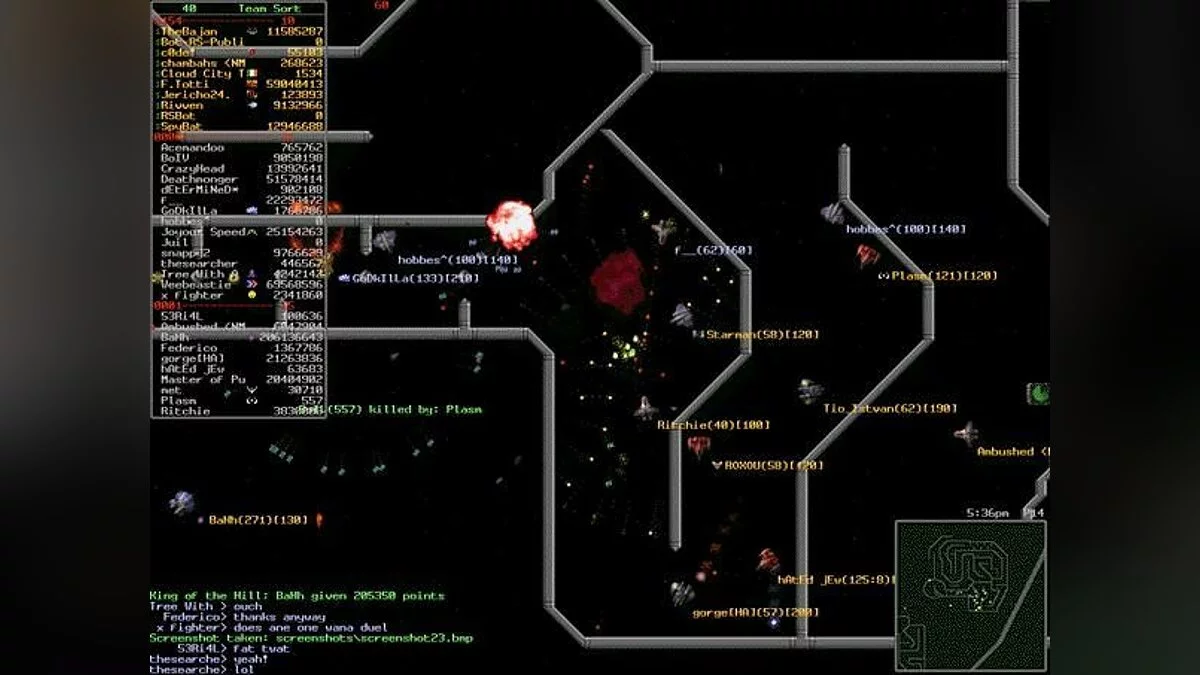 Скриншот из игры SubSpace - 5