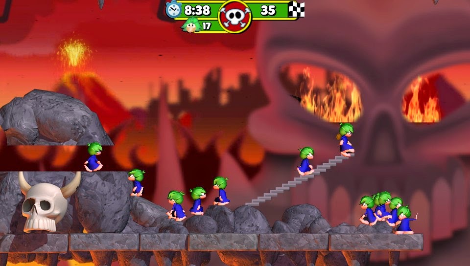 Скриншот из игры Lemmings Touch - 3