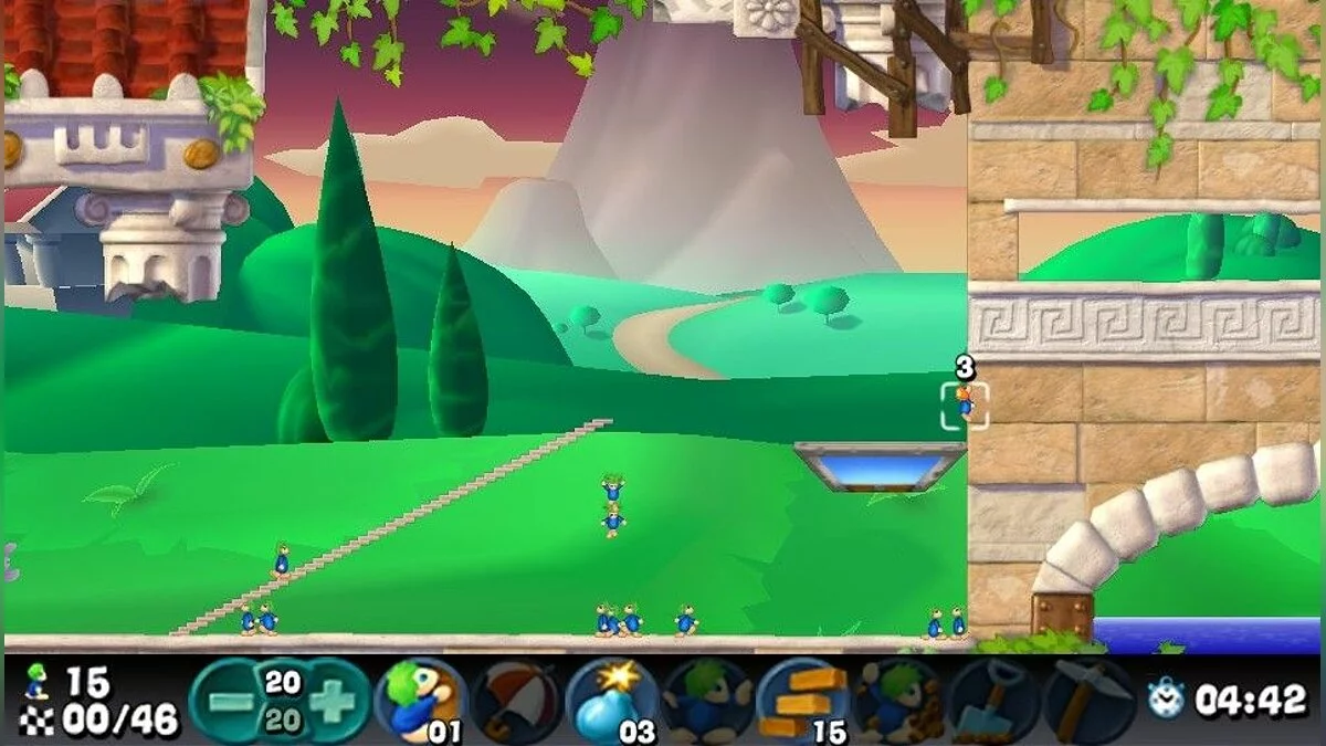 Скриншот из игры Lemmings Touch - 10