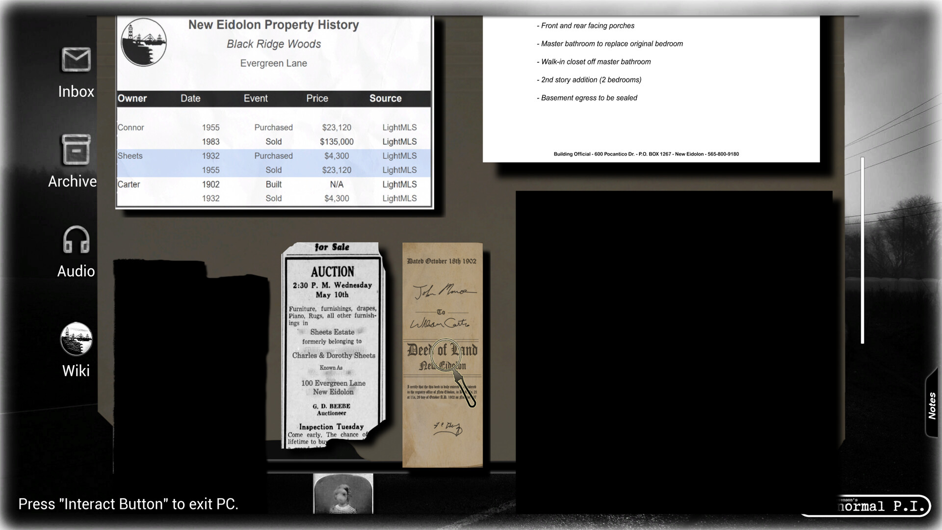Скриншот из игры Conrad Stevenson's Paranormal P.I. - 12