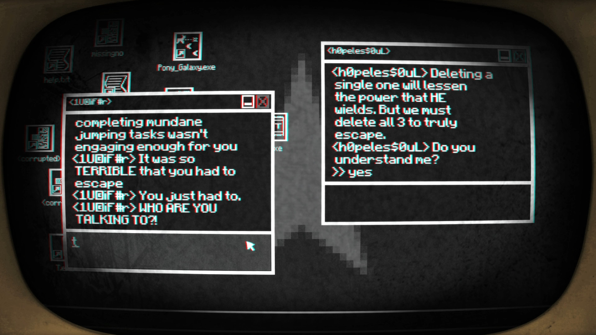 Скриншот из игры Pony Island - 33