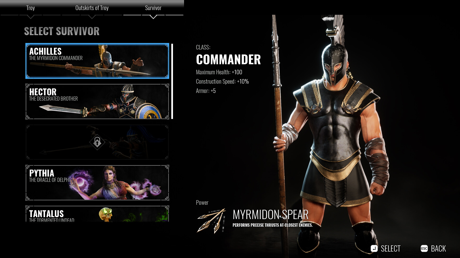 Скриншот из игры Achilles: Survivor - 1