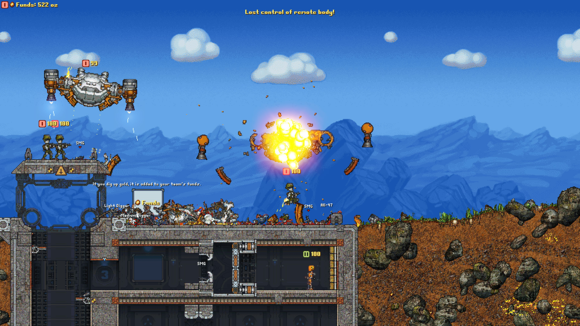 Скриншот из игры Cortex Command - 42