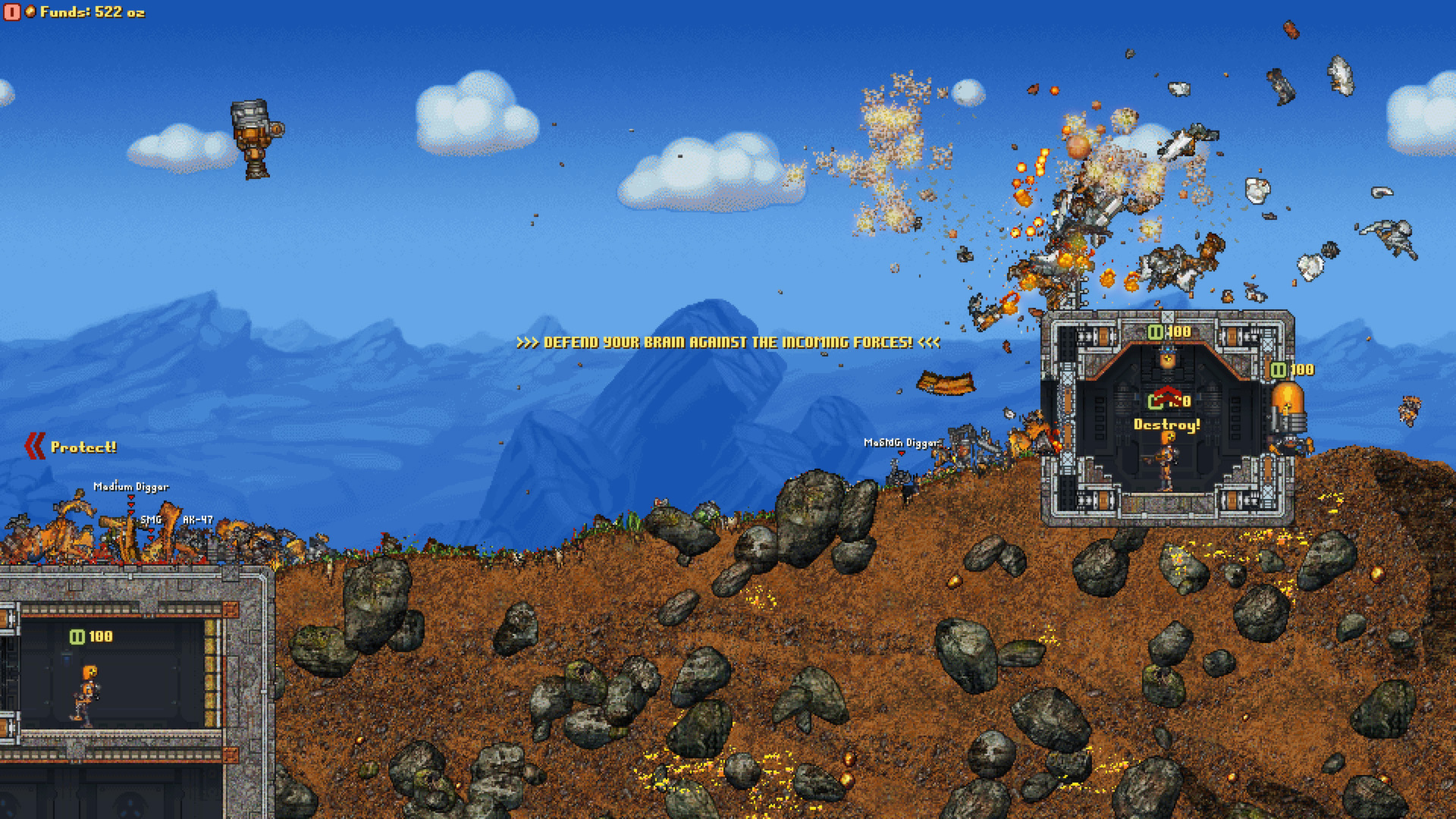 Скриншот из игры Cortex Command - 9