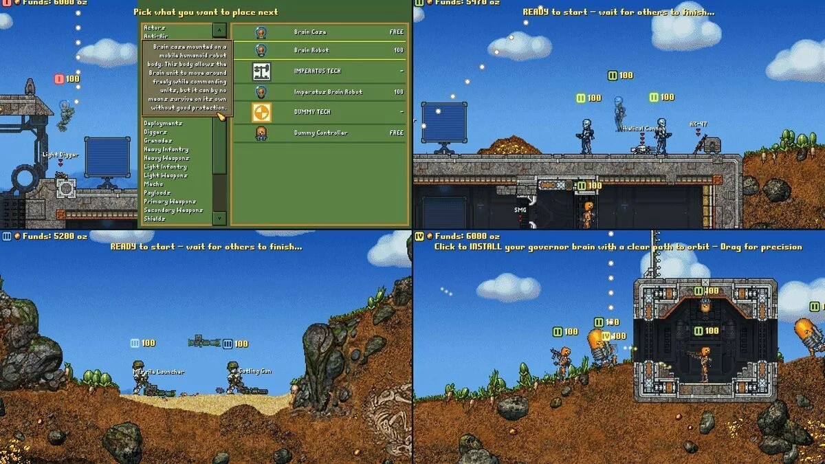 Скриншот из игры Cortex Command - 12