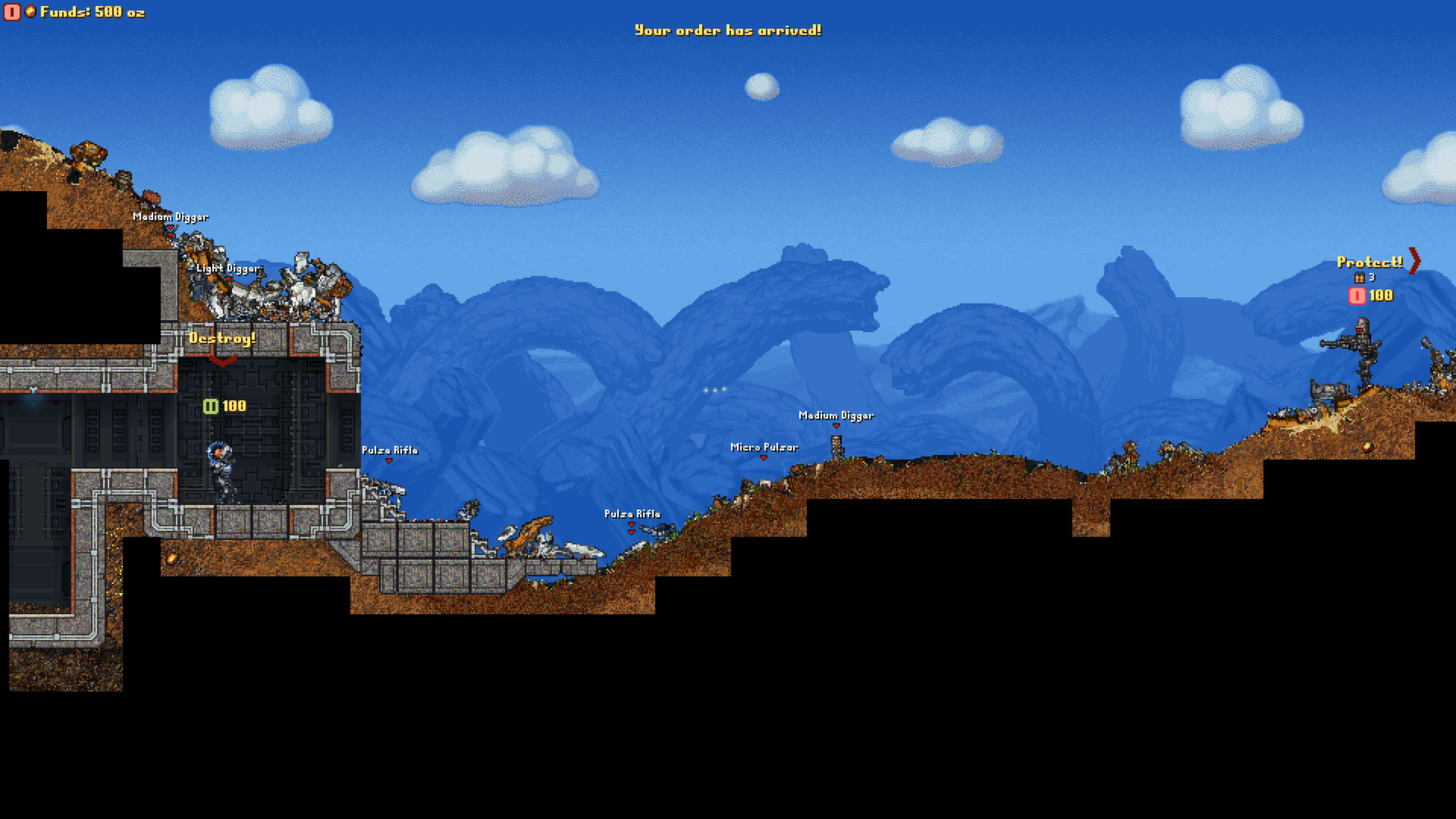 Скриншот из игры Cortex Command - 40