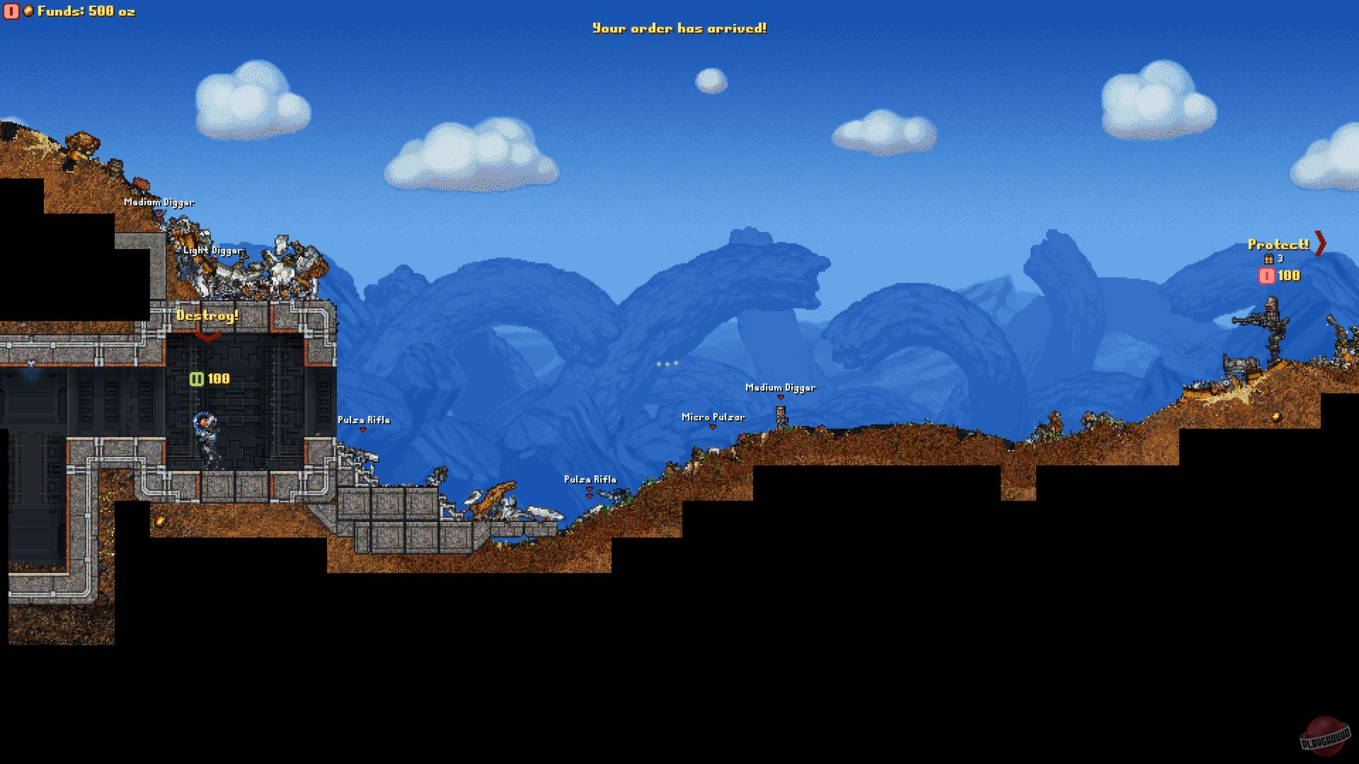 Скриншот из игры Cortex Command - 14