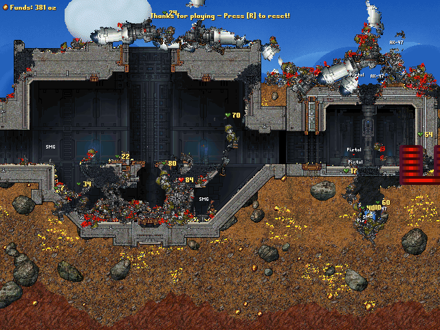 Скриншот из игры Cortex Command - 6