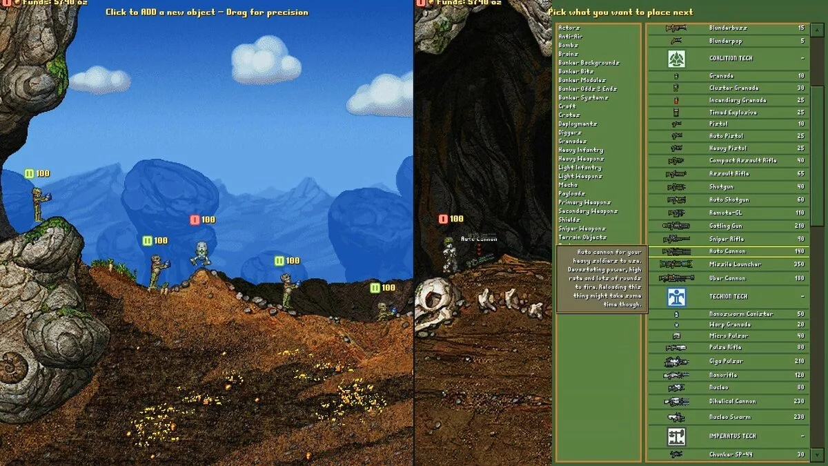 Скриншот из игры Cortex Command - 23