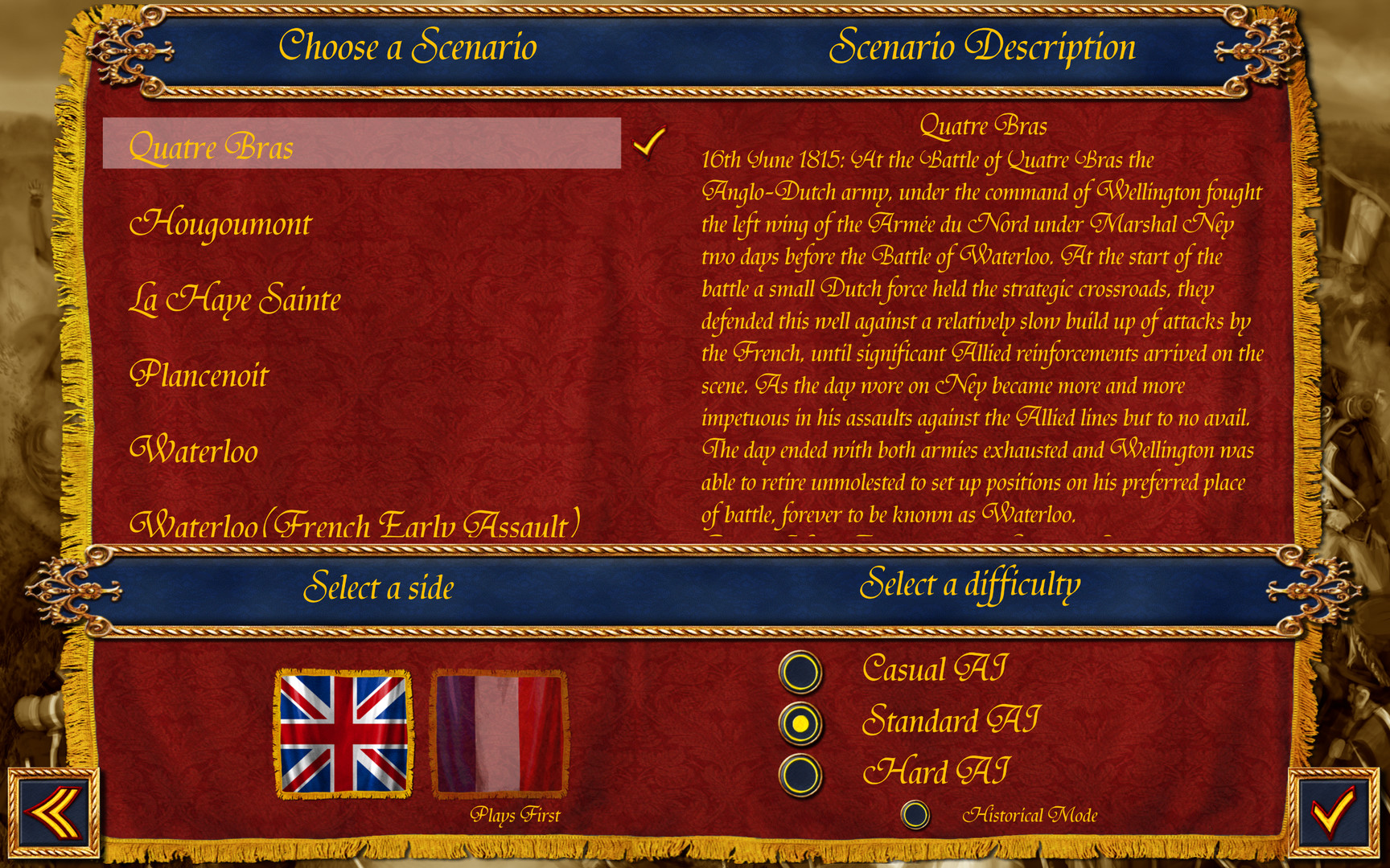 Скриншот из игры Wellington's Victory - 7