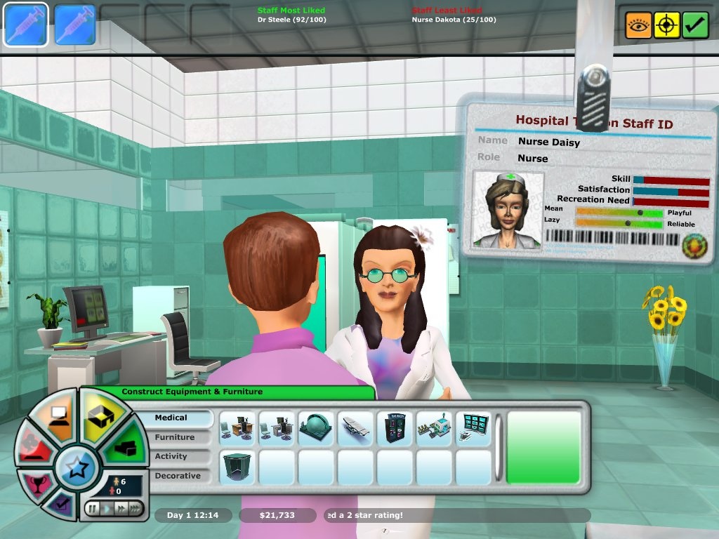 Скриншот из игры Hospital Tycoon - 23