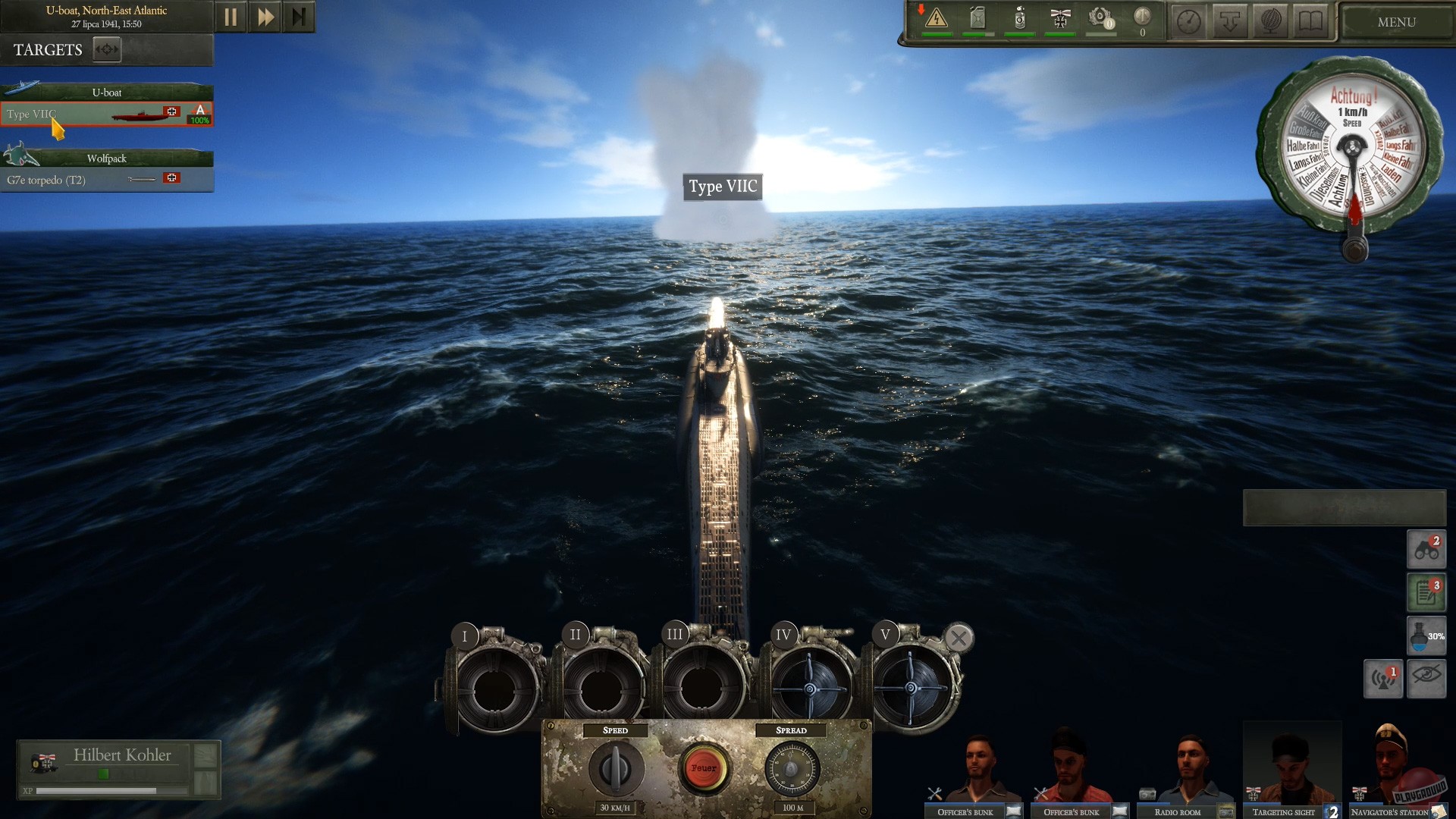 Скриншот из игры UBOAT - 58