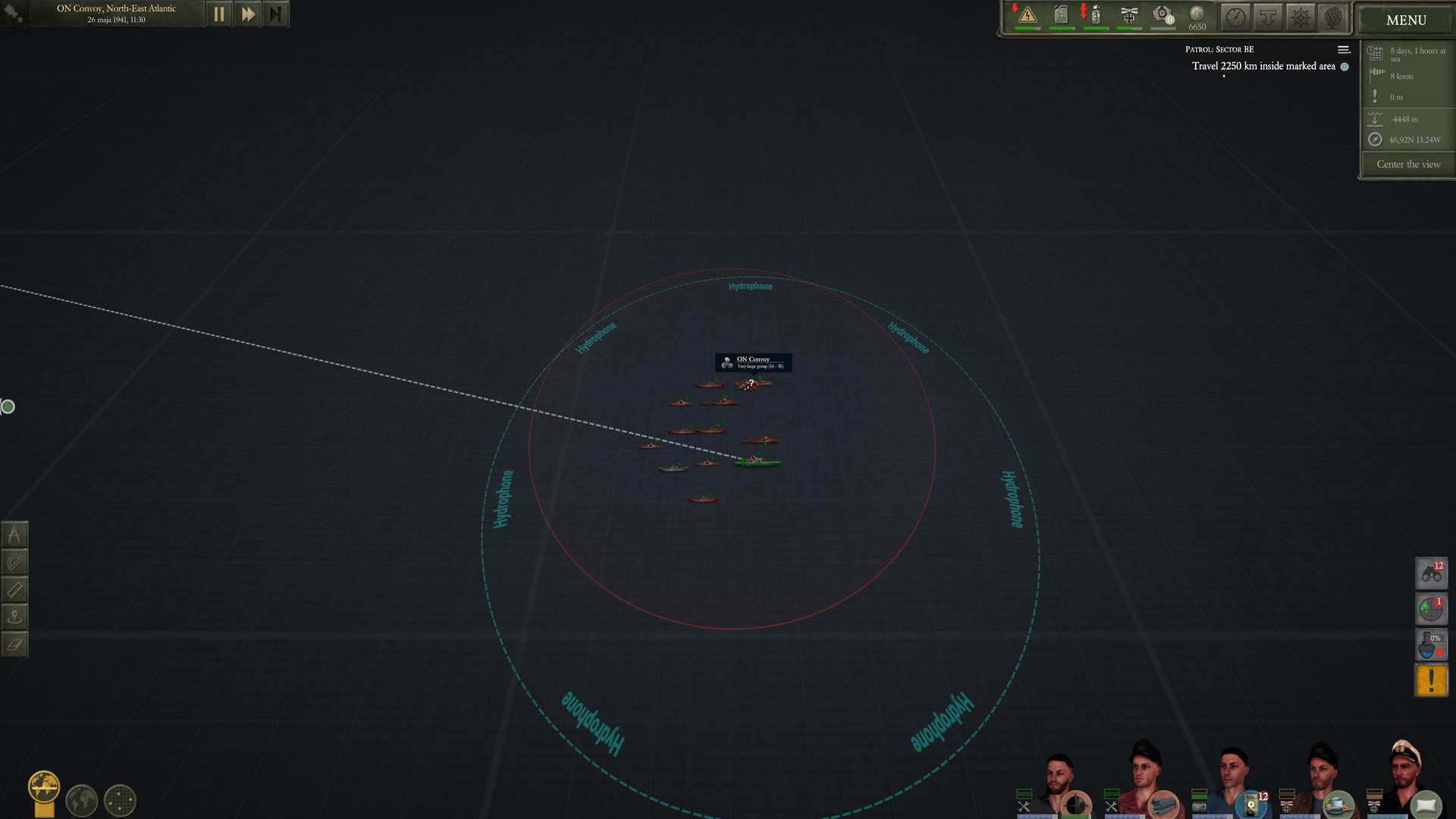 Скриншот из игры UBOAT - 13