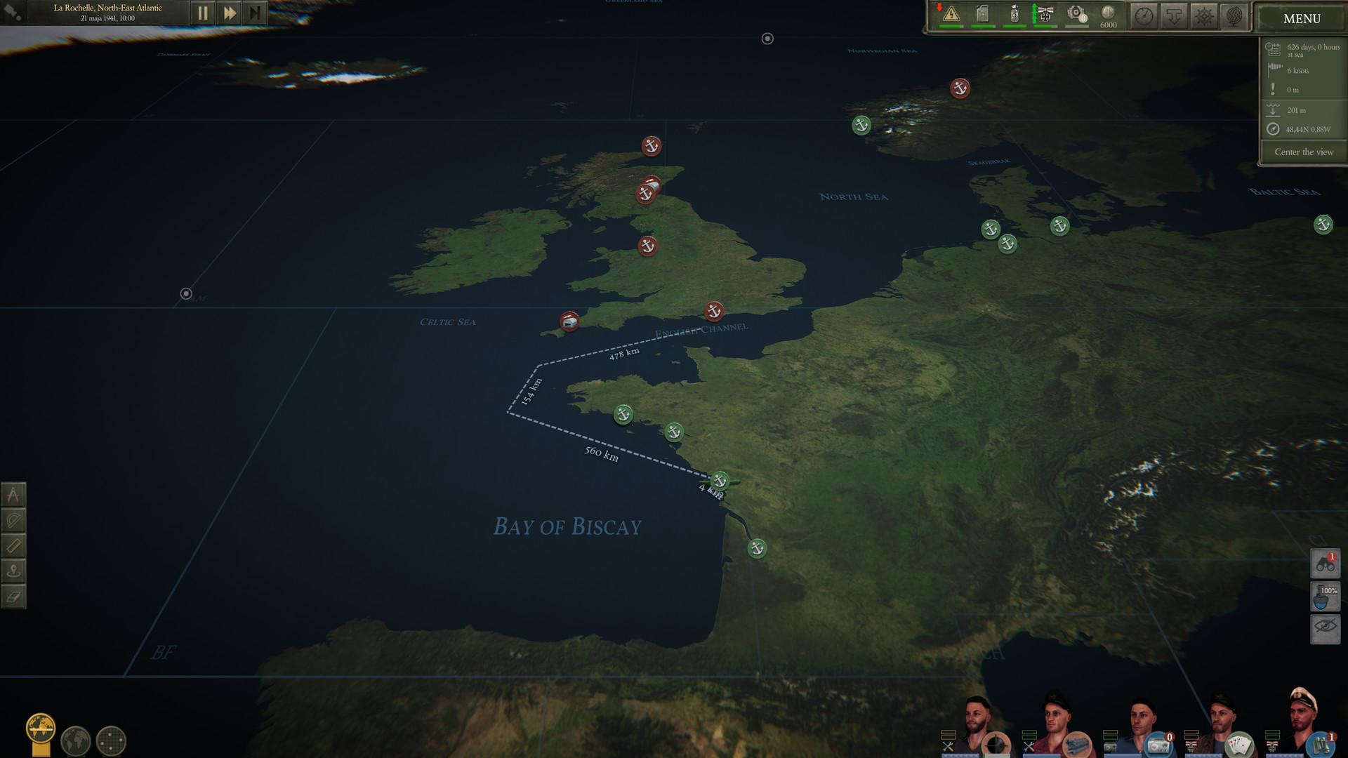 Скриншот из игры UBOAT - 50