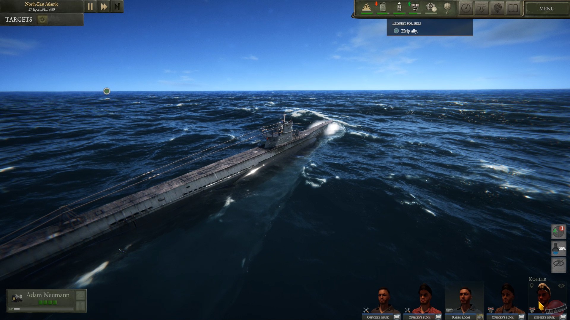 Скриншот из игры UBOAT - 12