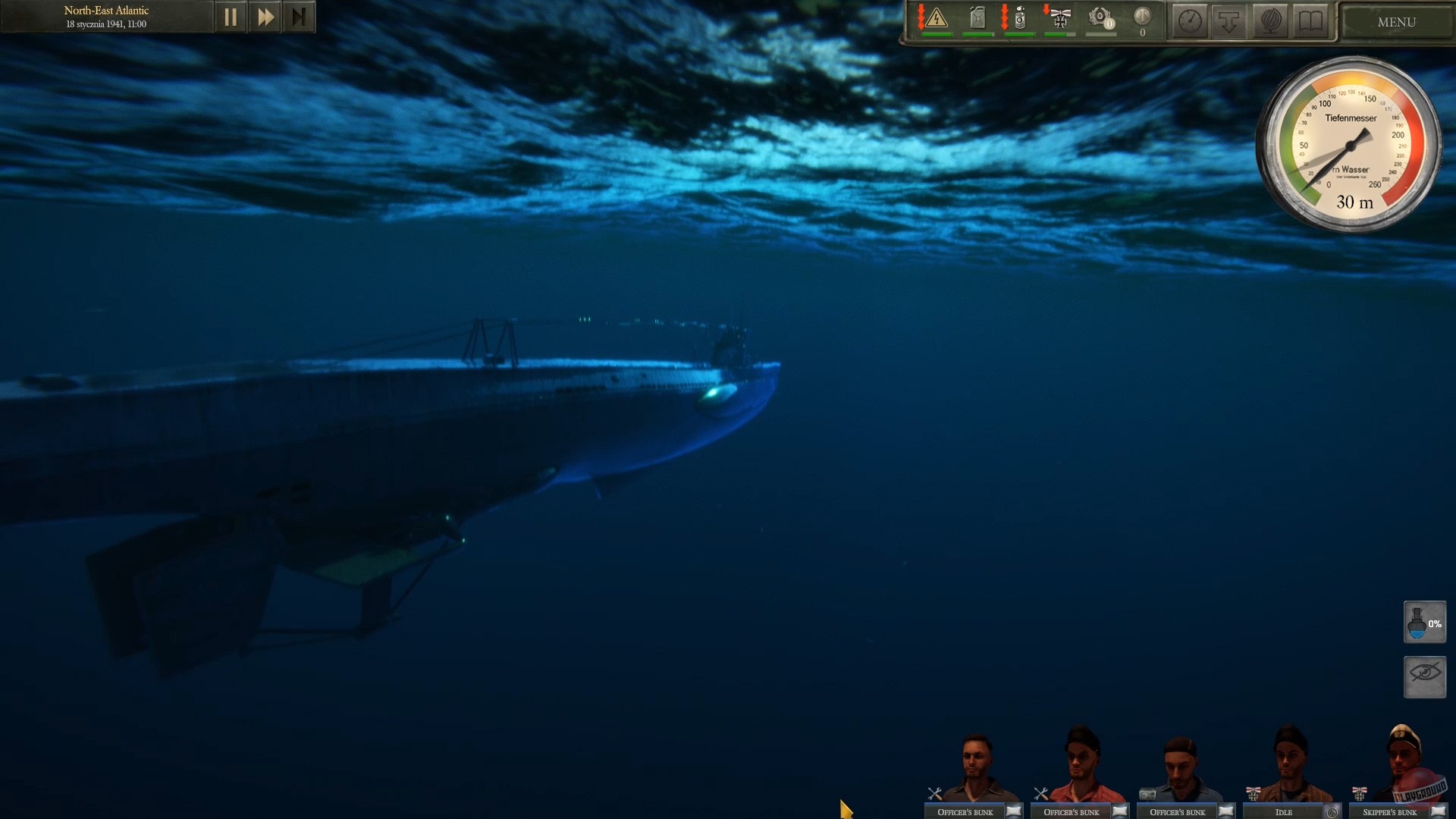 Скриншот из игры UBOAT - 56