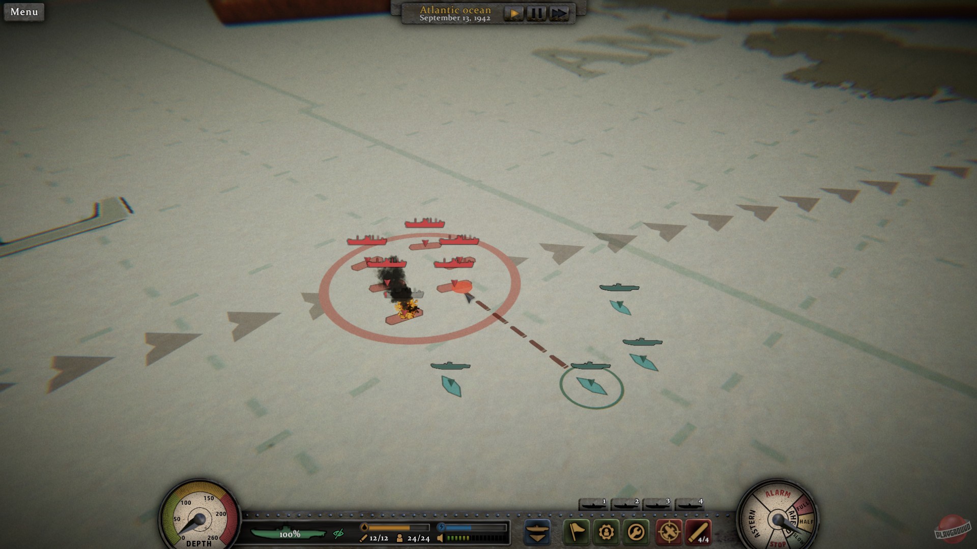 Скриншот из игры Uboat Commander - 2