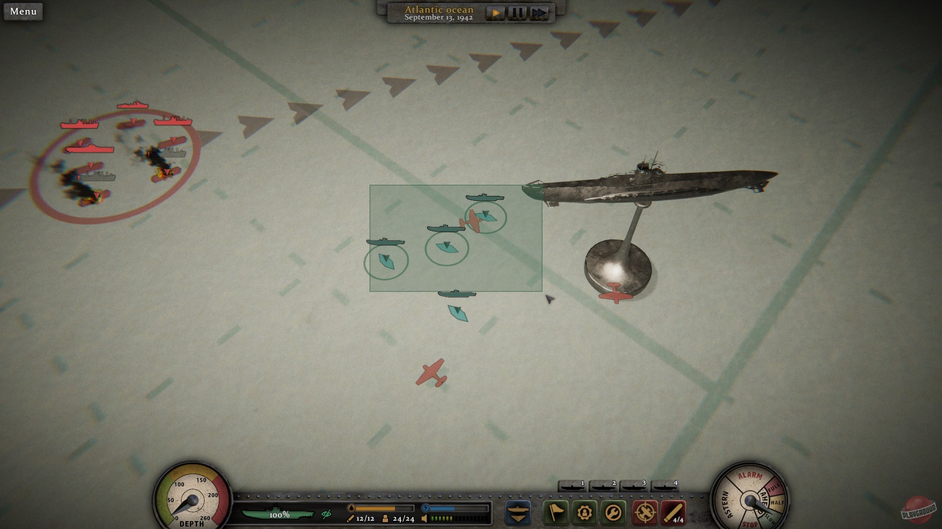 Скриншот из игры Uboat Commander - 8