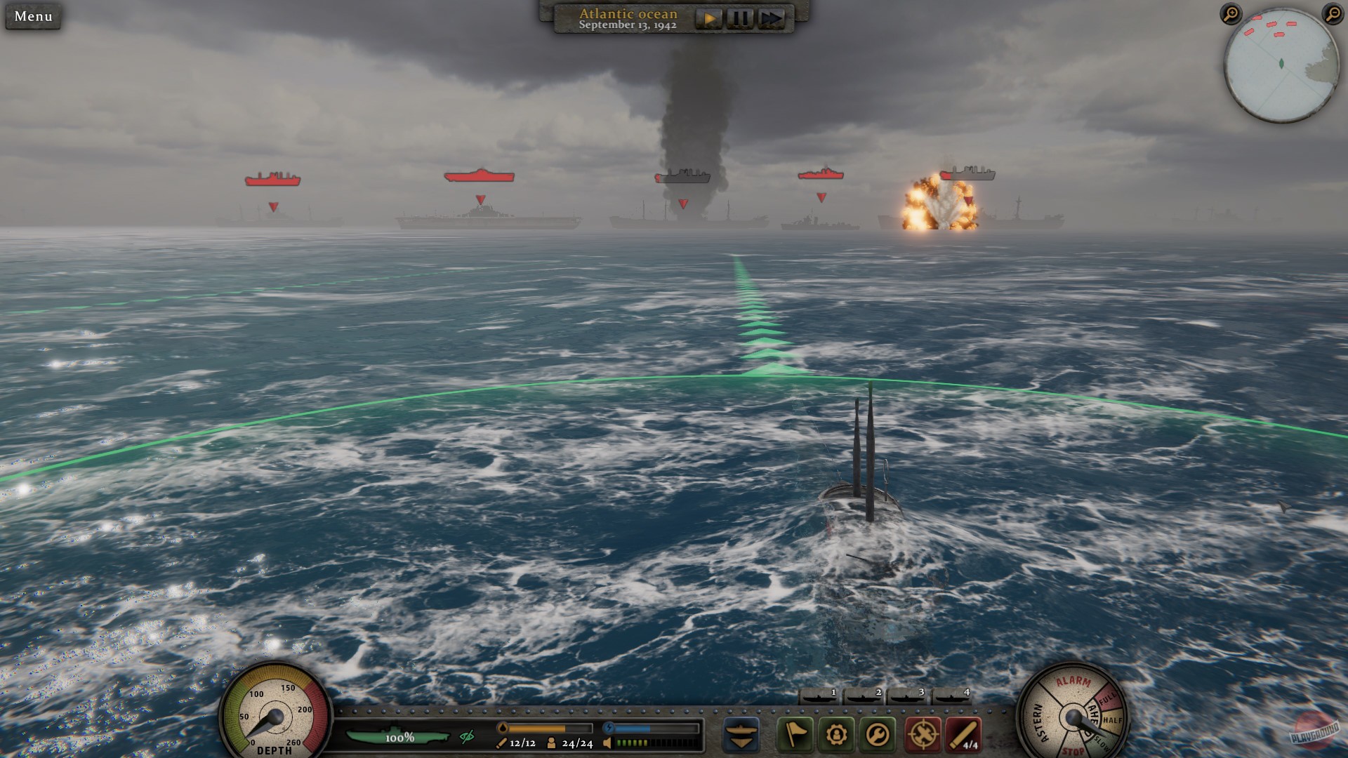 Скриншот из игры Uboat Commander - 7