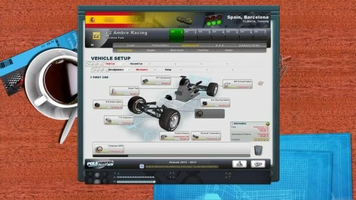 Скриншот из игры Будь лидером! Менеджер гонок 2012 - 4