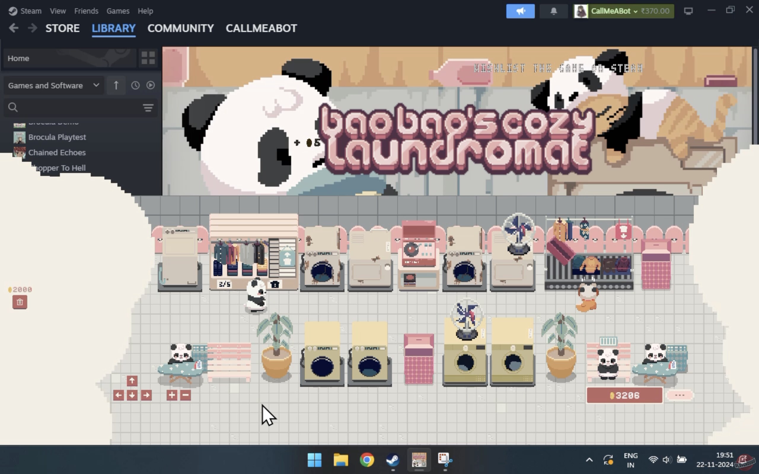 Скриншот из игры Bao Bao's Cozy Laundromat - 1