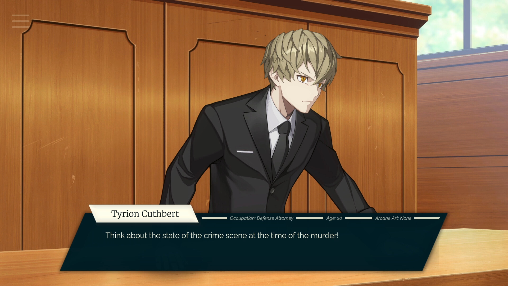 Скриншот из игры Tyrion Cuthbert: Attorney of the Arcane - 13