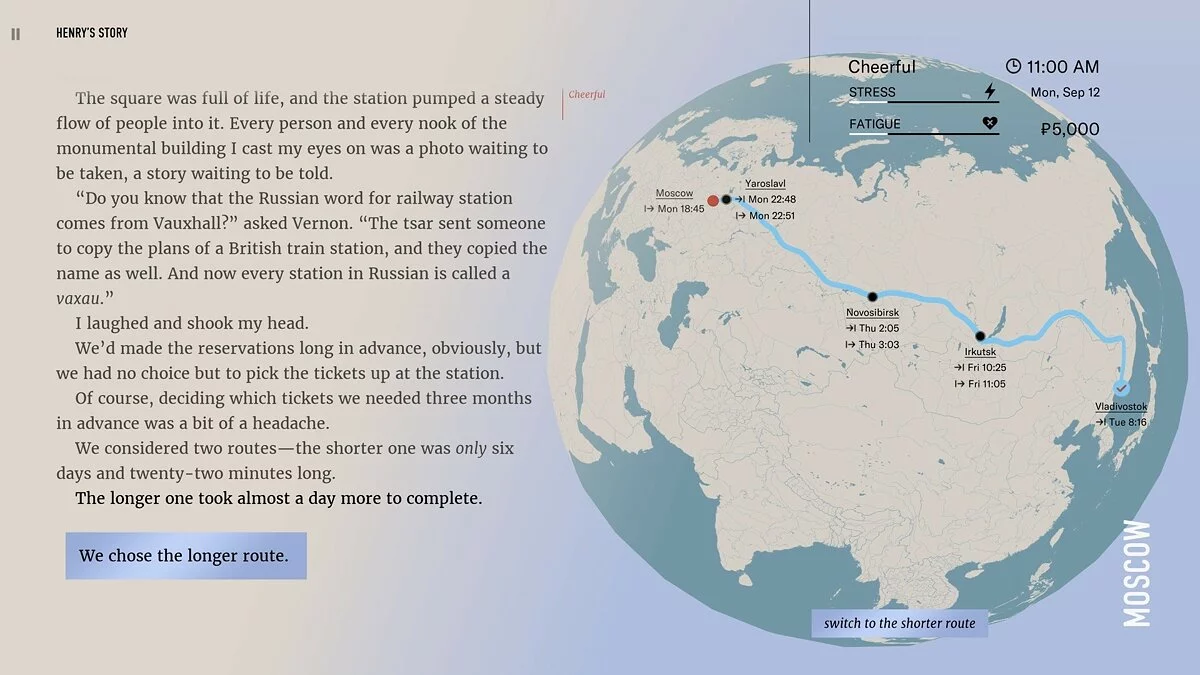 Скриншот из игры Wanderlust: Transsiberian - 12