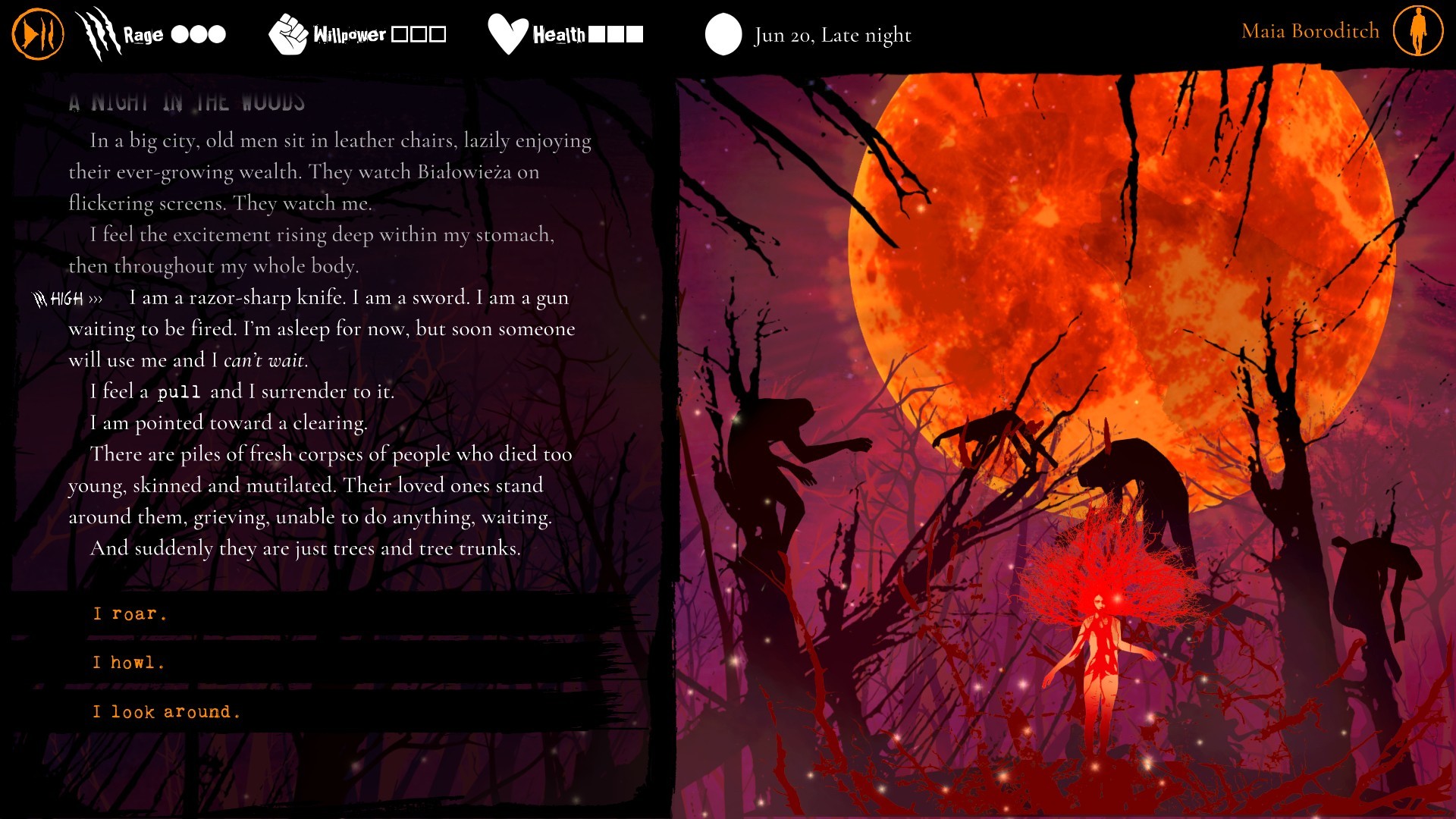 Скриншот из игры Werewolf: The Apocalypse — Heart of the Forest - 7