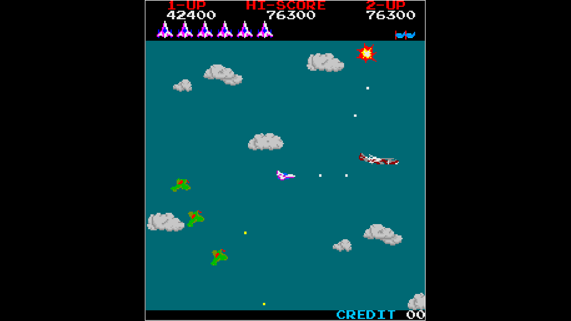 Скриншот из игры Time Pilot - 10