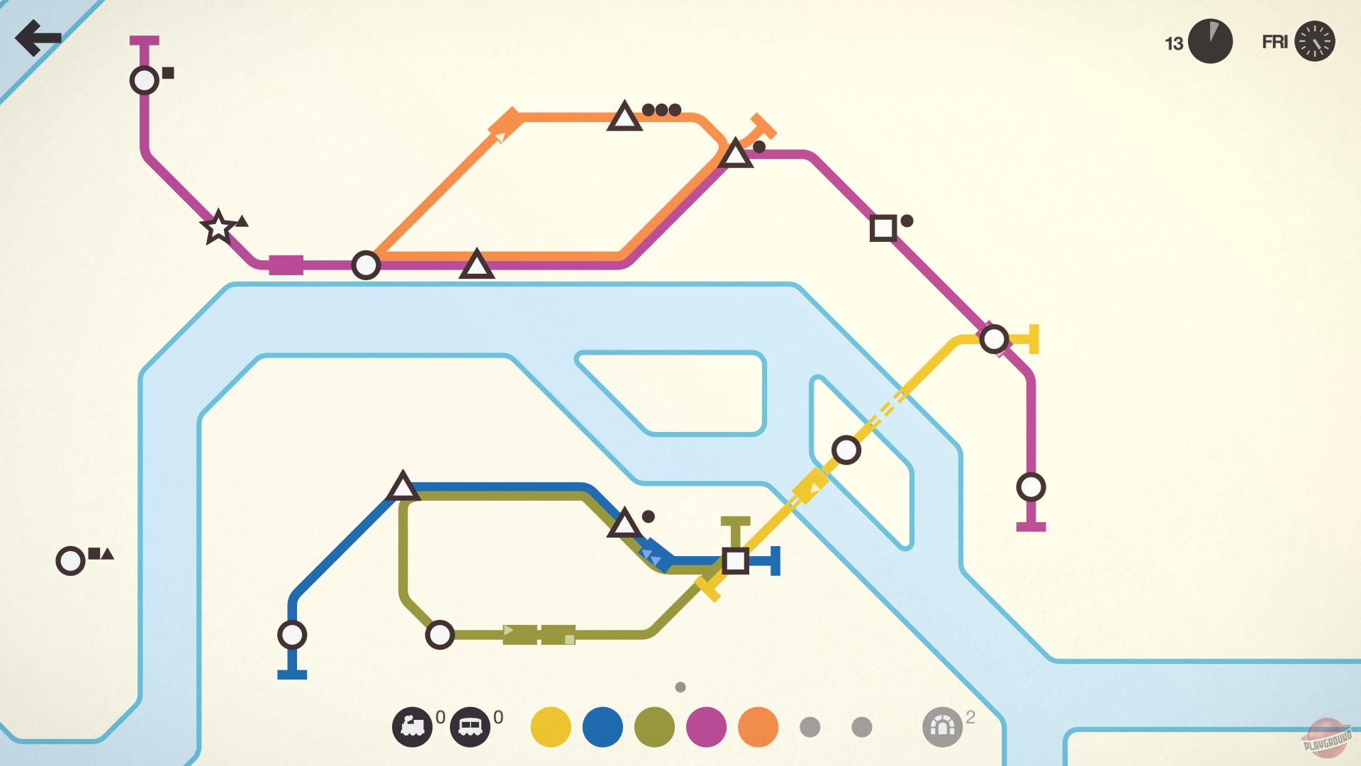 Скриншот из игры Mini Metro - 8