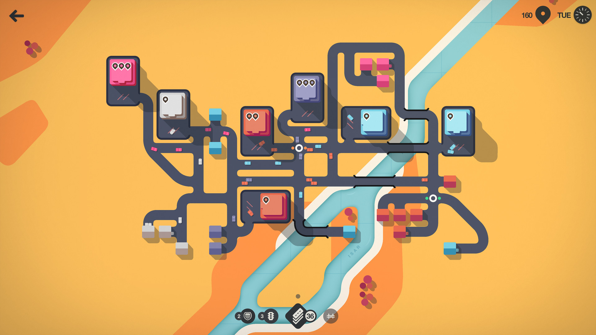 Скриншот из игры Mini Motorways - 15