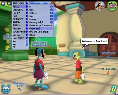 Скриншот из игры Disney's Toontown Online - 1