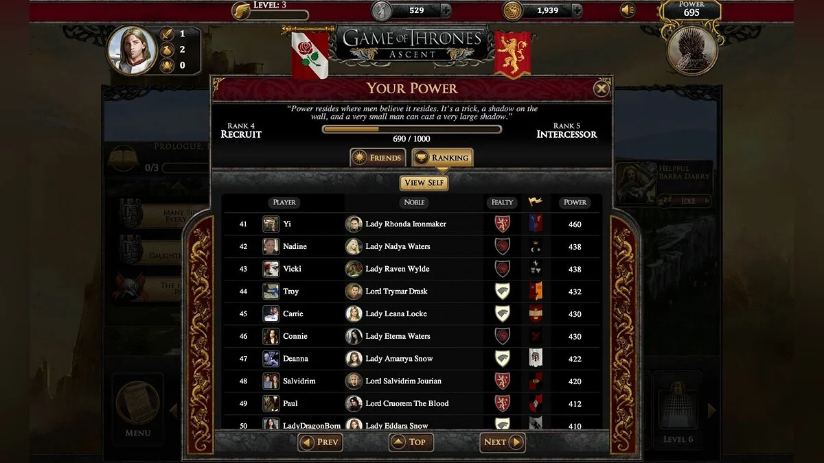 Скриншот из игры Game of Thrones Ascent - 14