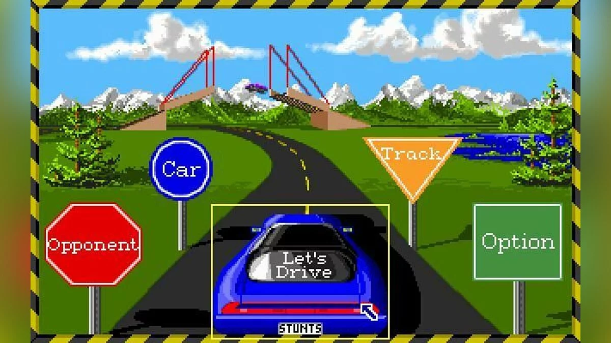 Скриншот из игры Stunts - 1