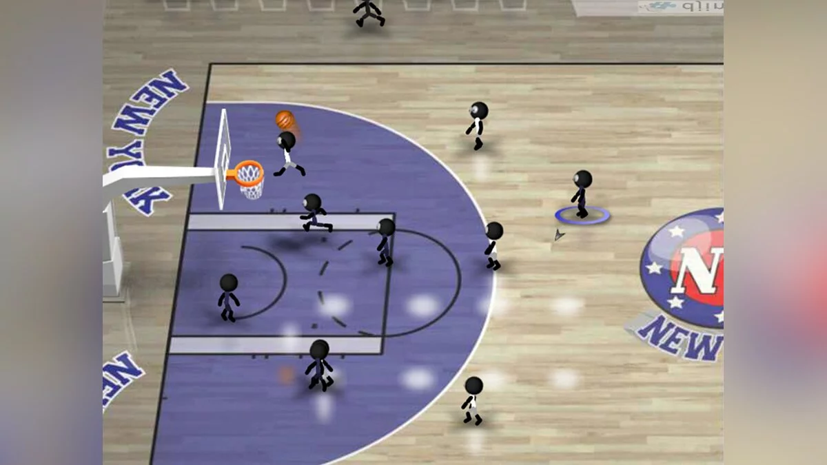 Скриншот из игры Stickman Basketball - 4