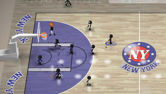 Скриншот из игры Stickman Basketball - 1