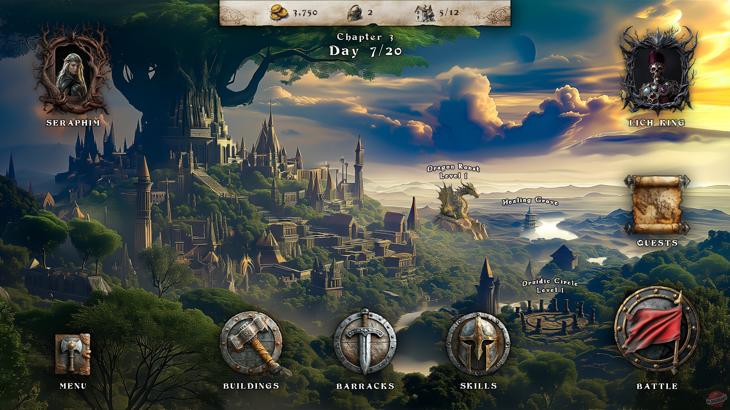 Скриншот из игры Mythic Battlegrounds: Demonic Siege - 3