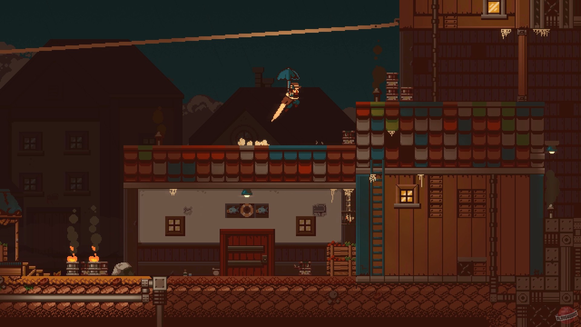 Скриншот из игры Gunbrella - 2