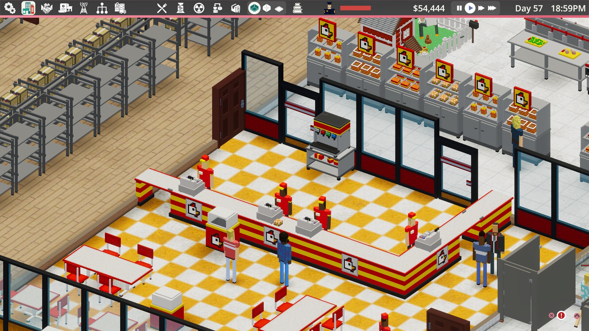 Скриншот из игры Definitely Not Fried Chicken - 50